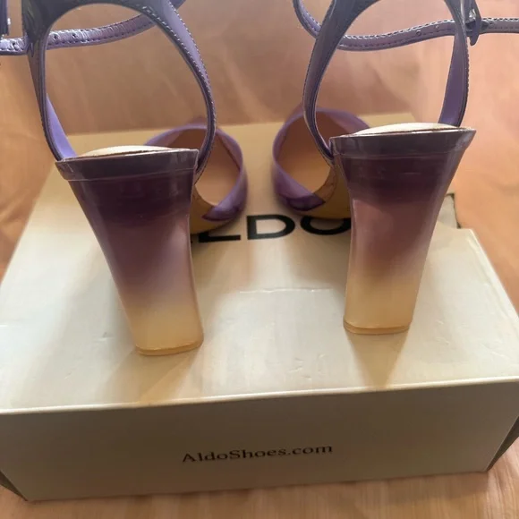 Aldo Lavender Strappy Heels - Picture 4 of 8